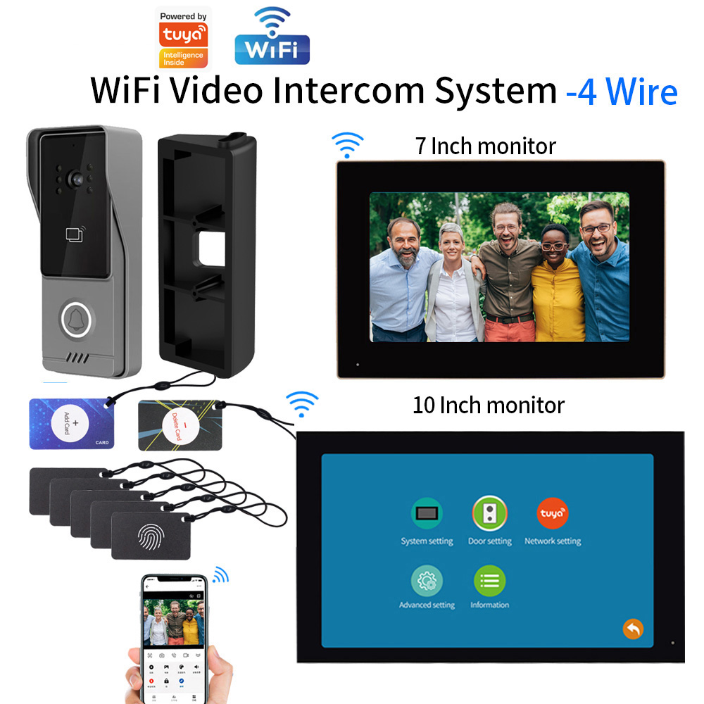 Smart Doorbell Wired - Kit de Videoportero Inteligente con Pantalla