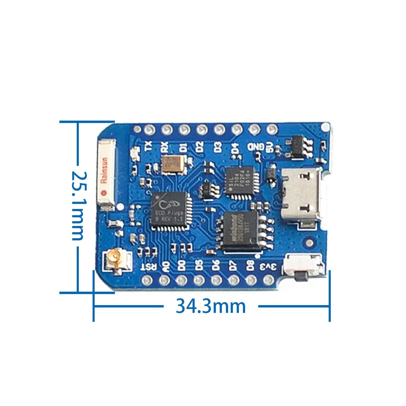 WEMOS D1 Mini Pro 4M 16M Bytes - Esp8266 Nodemcu Board reseña y precio