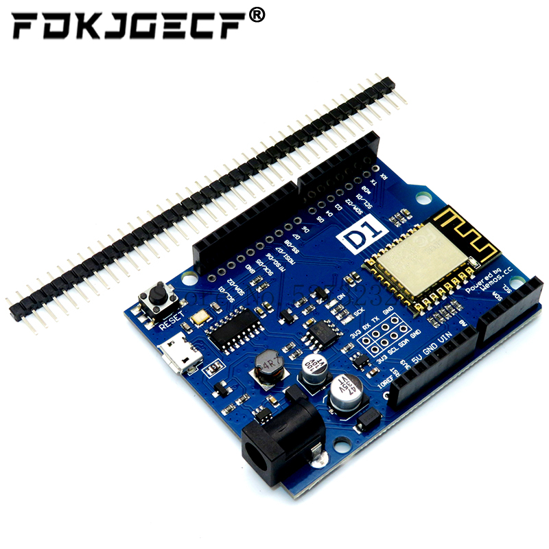 WeMos D1 R2 WiFi uno basado en - Esp8266 Nodemcu Board reseña y precio