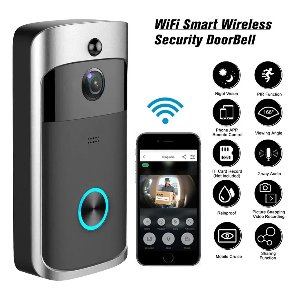 Timbre inalámbrico WIFI para e - Smart Doorbell Wired reseña y precio
