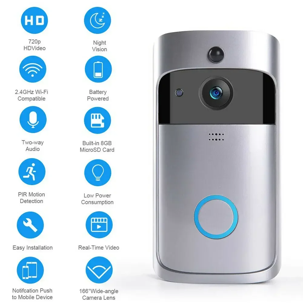 Timbre inalámbrico WIFI para e - Smart Doorbell Wired reseña y precio